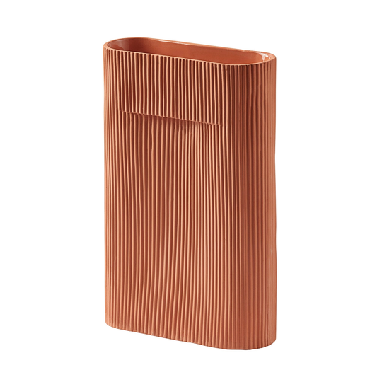 Muuto Ridge maljakko, 35 cm, terrakotta