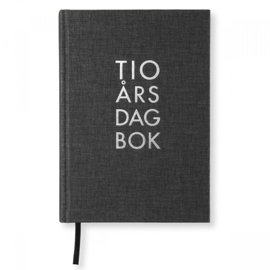 Paperstyle 10-Vuoden Päiväkirja A5 Black