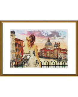 Kirjontapakkaus Taulu Rakkauden kaupunki