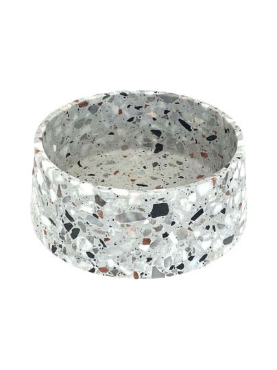 Luonnonkivi design ruokakulho - terrazzo