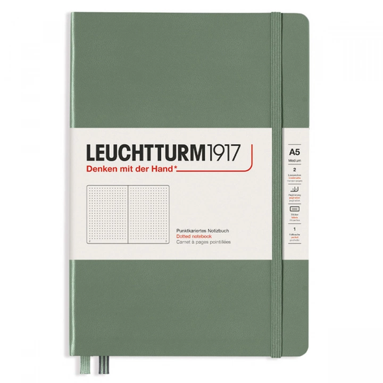 Leuchtturm1917 Notebook A5 Soft Cover Olive Dotted