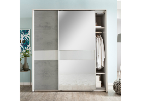 Liukuovikaappi Weimar (raamilla) 140 cm