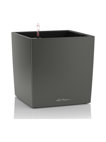 Cube premium tummaharmaa altakasteluruukku pyörillä ∅40x40cm korkeus40cm