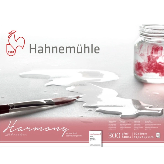 Hahnemühle Akvarelliipaperi Harmony CP 300g 30×40cm