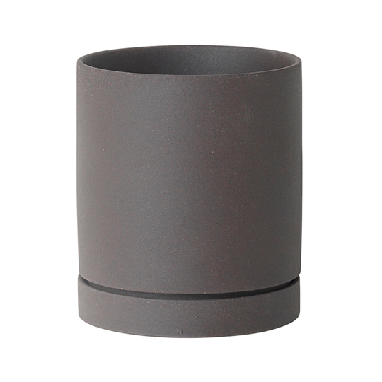 ferm LIVING Sekki ruukku, L, hiili