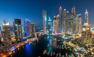 Canvas-taulu | Akustiikkataulu Panoraamanäkymä Dubai Marina 3070