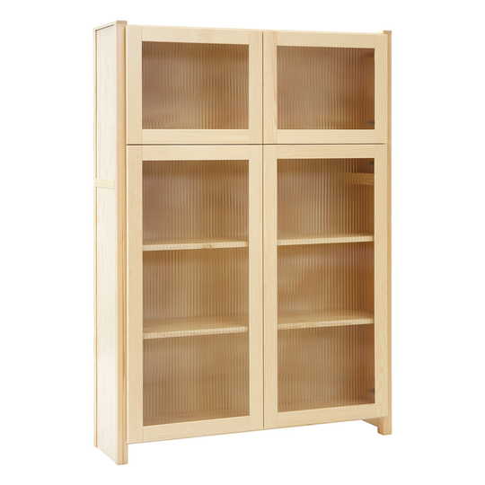 Lundia Classic vitriini aaltolasiovilla, 104 x 149 cm, luonnonvärinen