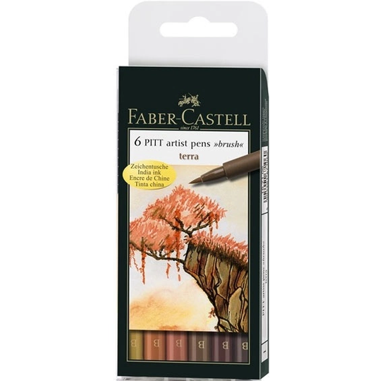 Faber-Castell PITT Artist Brush 6-setti Terra