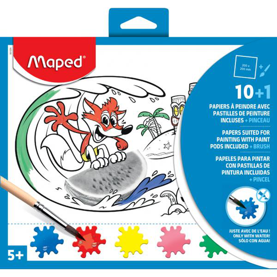Maped - Photo Color Paint All in One x10 + Brush - Blue