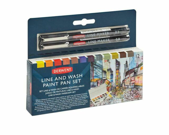 Derwent - Line&wash paint pan set