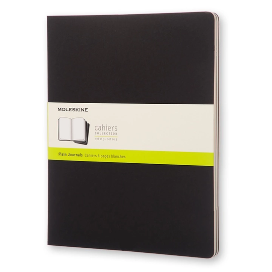 Moleskine Cahier XXL Musta Plain