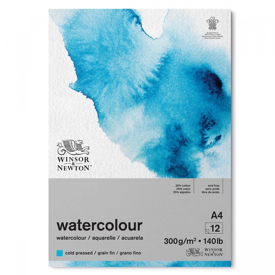 Winsor & Newton Akvarellilehtiö A4 300g