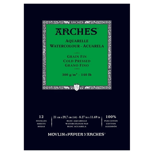 Arches Akvarellilehtiö CP 300g A4