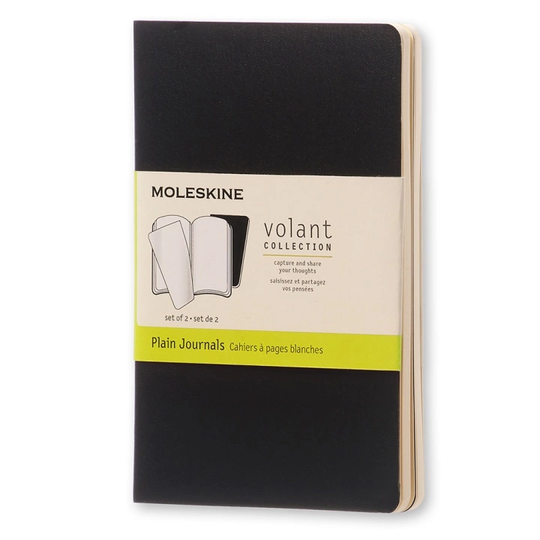 Moleskine Volant Pocket Musta Plain