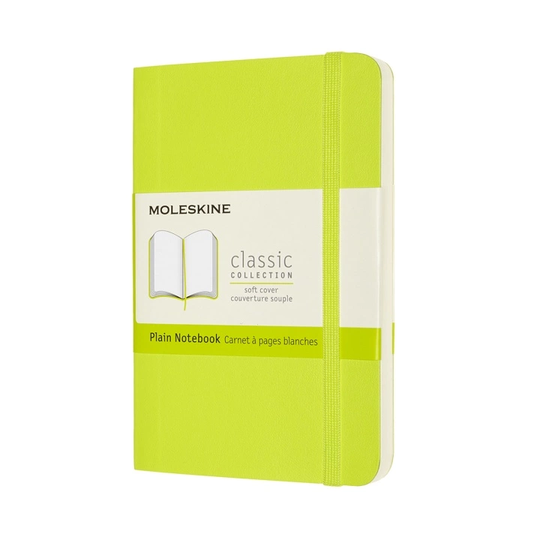 Moleskine Classic Soft Cover Pocket Lemon Green Plain