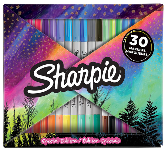 Sharpie - Permanent Marker - Fine Fold Box (30-pack) (2158181)