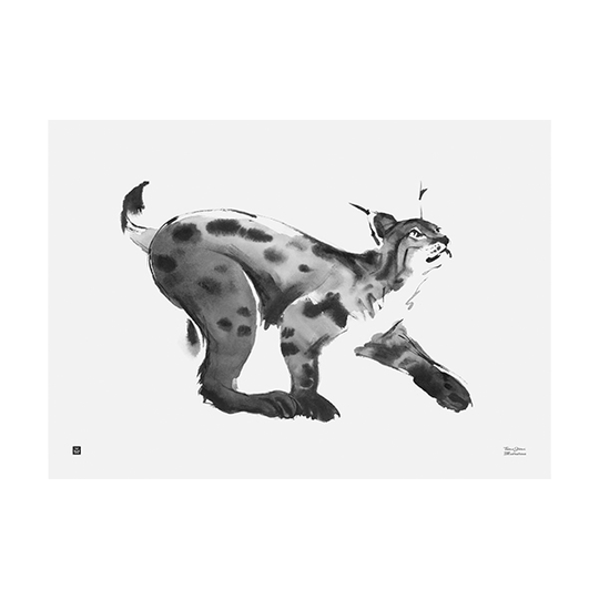 Teemu Järvi Illustrations Ilves juliste, 70 x 50 cm