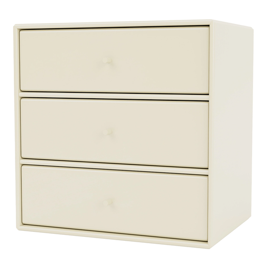 Montana Furniture Montana Mini moduuli 3 vetolaatikolla, 150 Vanilla