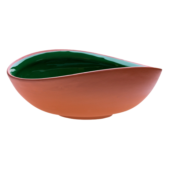 Vaidava Ceramics Earth kulho 2 L, kaareva, sammalenvihreä