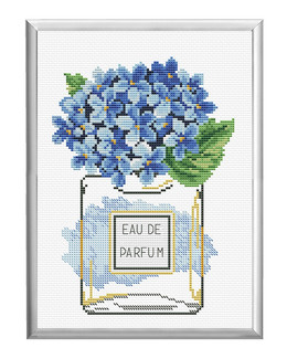Kirjontapakkaus Taulu Blue Chic