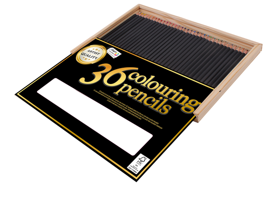 Craft sensations - Colouring Pencils 36 pcs in Wooden Box - (K-CR0392/GEA)