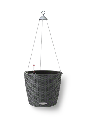 Trend nido cottage tummaharmaa altakastelu amppeliruukku pari ∅27cm, korkeus 23cm
