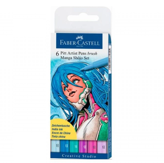 Faber-Castell PITT Artist Brush 6-setti Manga Shojo