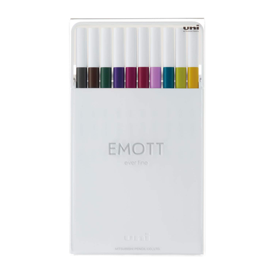 Uni - Emott Fineliner - 10 Assorted, No. 3