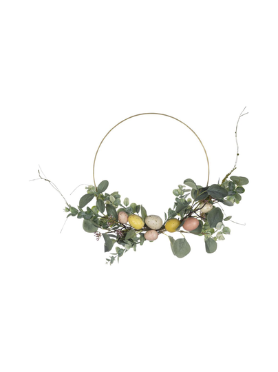Eggie-metallikranssi 45 cm
