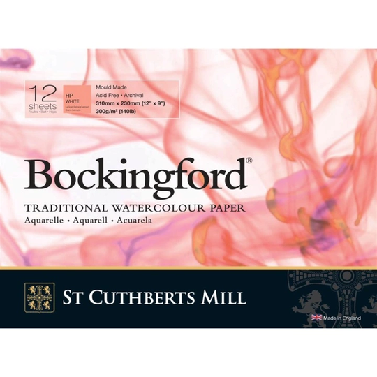 St Cuthberts Mill Bockingford Akvarelliilehtiö HP 300g 31x23cm