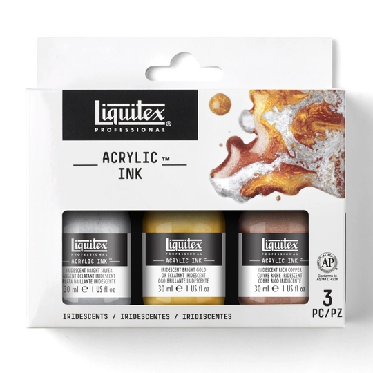 Liquitex Acrylic Ink Iridescent 3-setti 30 ml