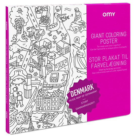 OMY Coloring Poster Danmark