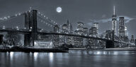Canvas-taulu | Akustiikkataulu New York at night MV 948