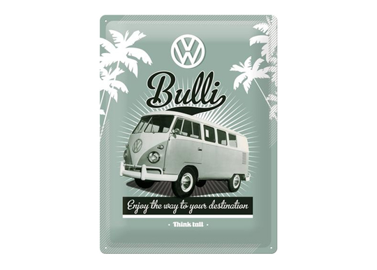 Retro metallitaulu VW Bulli 30x40 cm