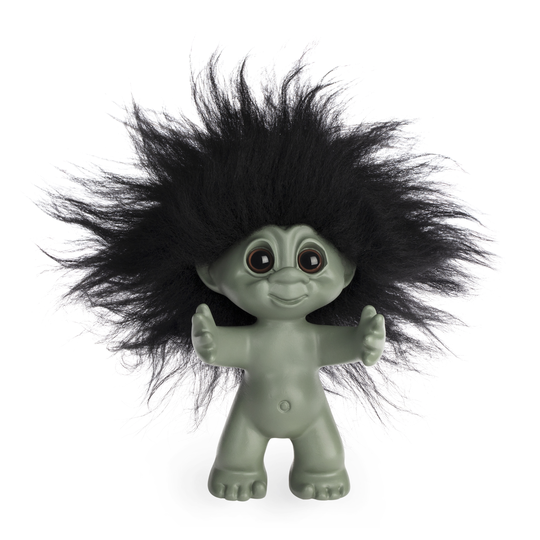 Good Luck Troll - Gjøl Peikko 9 cm - Green/Black
