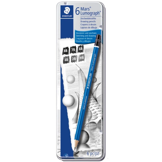 Staedtler Mars Lumograph 100 6-setti