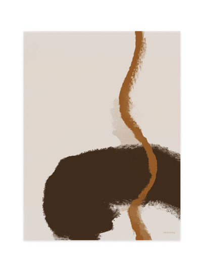 Ostrich in the desert sellutaulu, 30 x 40 cm