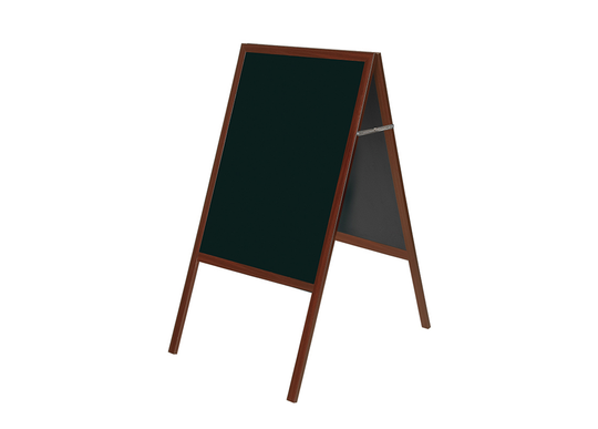 Liitutaulu Bi-office (a-teline, kirsikanpunainen puurunko, musta taulu) 90x120 cm