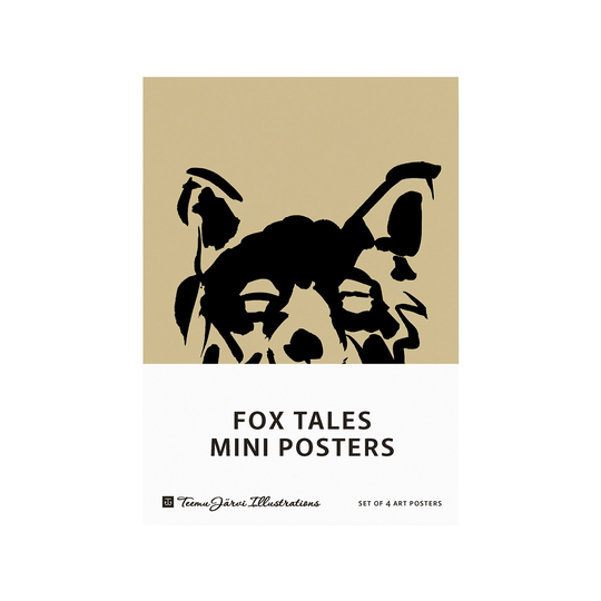 Teemu Järvi Illustrations Fox Tales minijulistesetti, 4 kpl