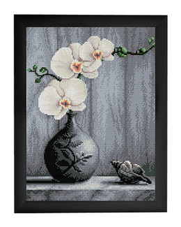 Diamond painting Orkidea