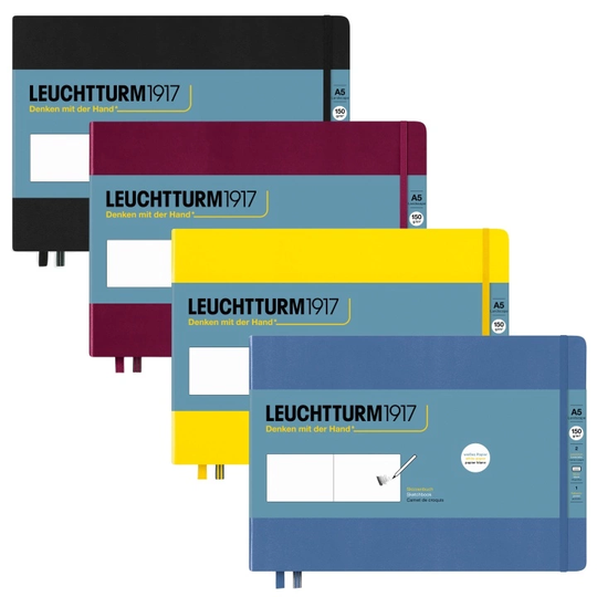 Leuchtturm1917 Sketchbook A5 Medium Landscape Black