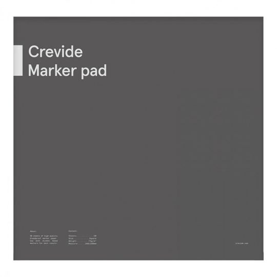 Crevide Marker-lehtiö 28 x 28 70g