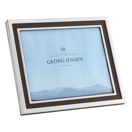 Georg Jensen Manhattan kehys, iso, ruostumaton teräs - nahka