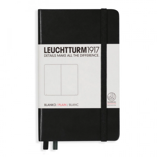 Leuchtturm1917 Notebook A6 Pocket Plain Black