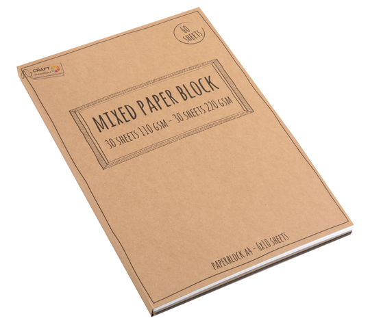 Craft sensations - Paper Block A4 60 Sheet - (K-CR0818/21GE)