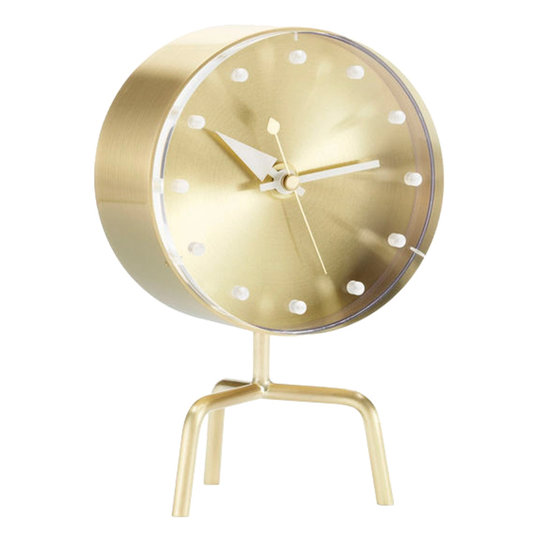 Vitra Tripod Clock pöytäkello, messinki