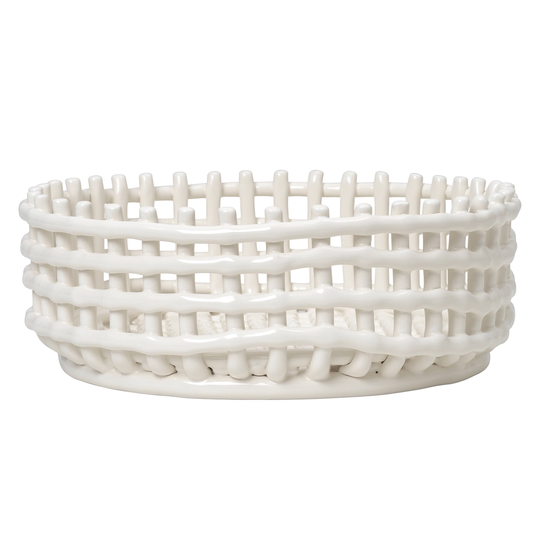 ferm LIVING Ceramic vati, luonnonvalkoinen
