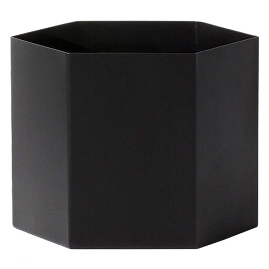 ferm LIVING Hexagon ruukku, XL, musta