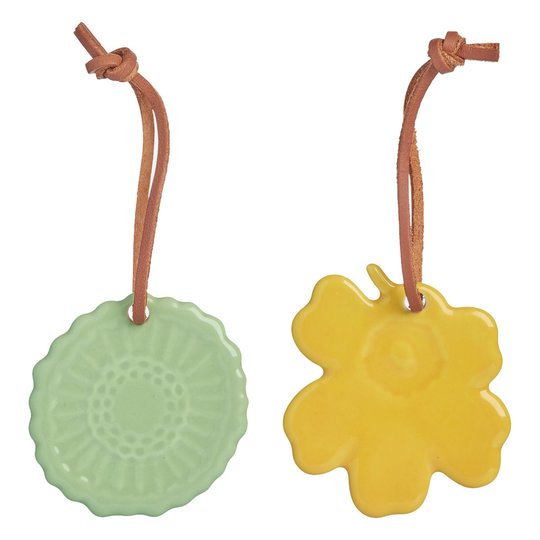 Marimekko Spring koristesetti, 2 kpl, vaaleankeltainen - minttu