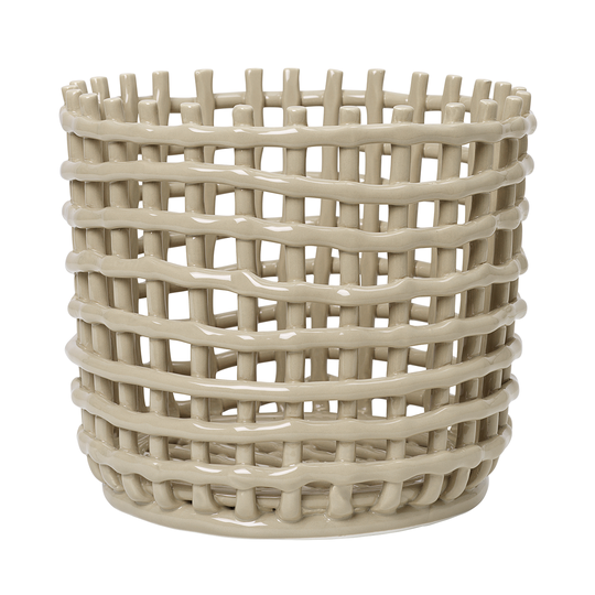 ferm LIVING Ceramic kori, iso, cashmere
